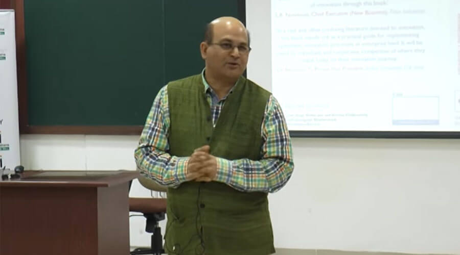 Professor Rishikesha T. Krishnan, Director, IIM Indore, interacts with Young Indians